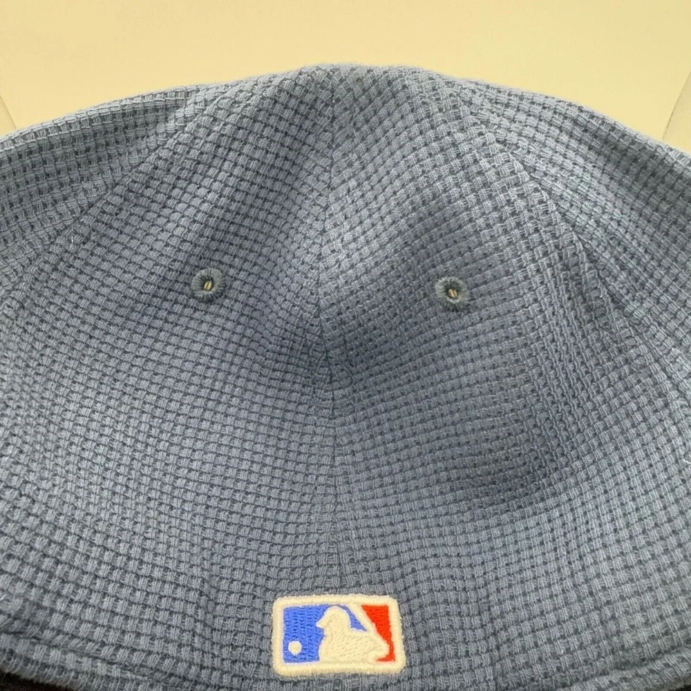 New Era 59FIFTY Chicago‎ Cubs Thermal Front Fitted Hat Size 7 Navy/White New